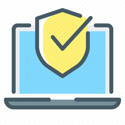 Antivirus, laptop, protection, secure, security, shield icon - Download on Iconfinder