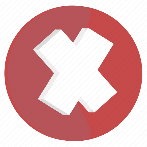 Circle, cross, red icon - Download on Iconfinder