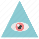 eye, triangle