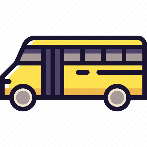 Bus, public transport, school, van, vehicle icon - Download on Iconfinder