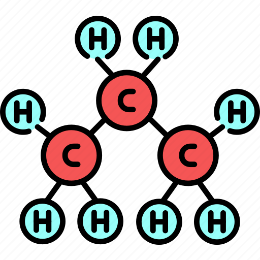 Propane, c3h8, molecule icon - Download on Iconfinder