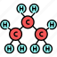 propane, c3h8, molecule 