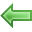 arrow, green, left