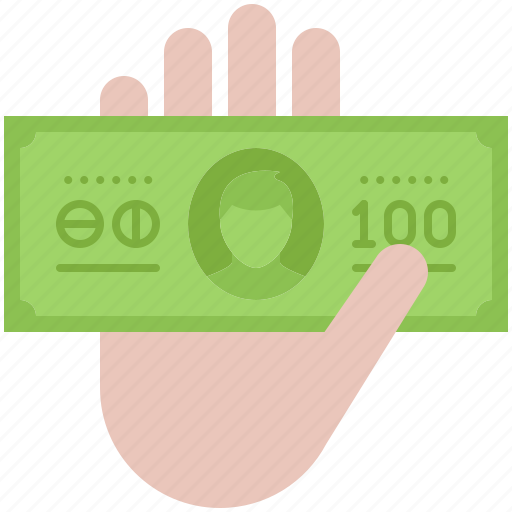 Banknote, economy, finance, hand, money, payment icon - Download on Iconfinder