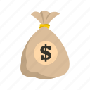 bag, banking, cash, currency, finance, money, object