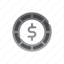 coin, cash, currency, dollar, money