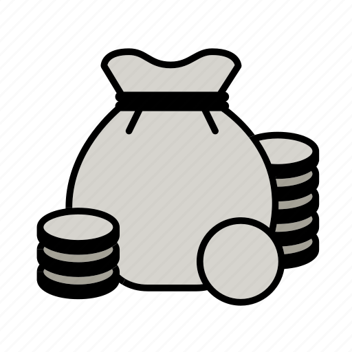 Bank, cash, coins, money, money bag, save, financial icon - Download on Iconfinder