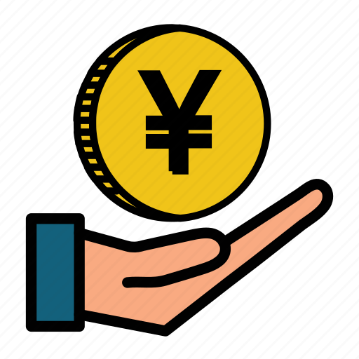 Cash, coin, currency, gold, japan, money, yen icon - Download on Iconfinder
