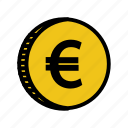 cash, coin, currency, euro, europe, gold, money