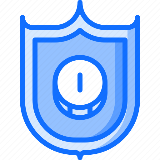 Banking, coin, economy, finance, money, protection, shield icon - Download on Iconfinder