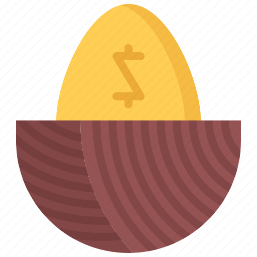 Economy, egg, finance, gold, golden, money, nest icon - Download on Iconfinder