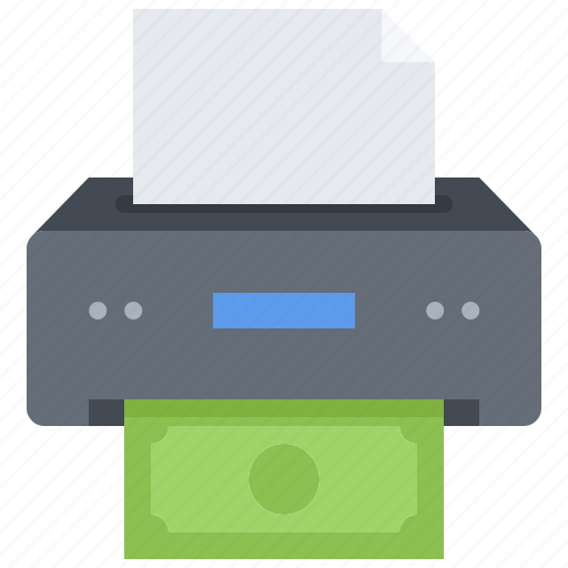Bank, economy, finance, money, note, paper, printer icon - Download on Iconfinder