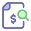 search, money, business, document, payment 