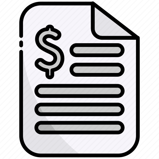 Invoice, bill, receipt, finance icon - Download on Iconfinder