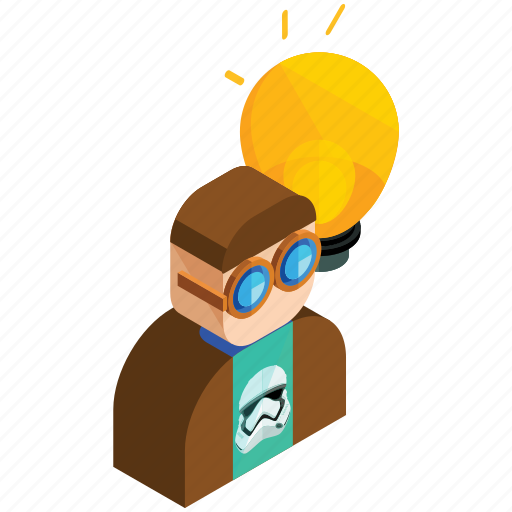 Employee, idea, lightbulb, man, marketing icon - Download on Iconfinder