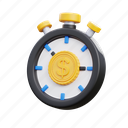 timer, coin, business, cash, watch, money