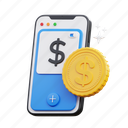 mobile, app, money, coin