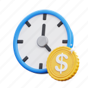 clock, money, payment, schedule, dollar