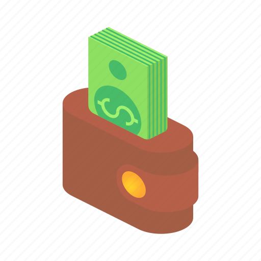 Business, finance, isometric, money, wallet icon - Download on Iconfinder