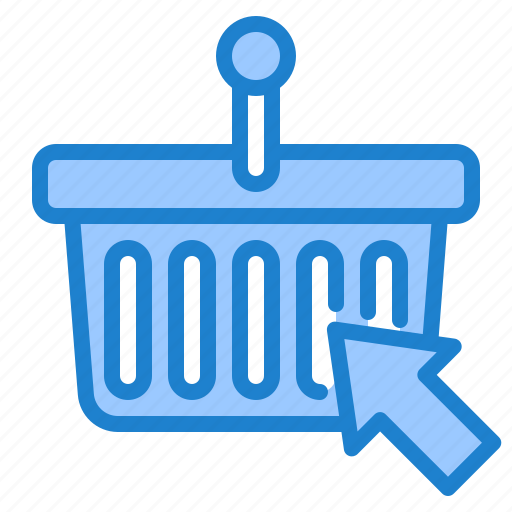 Basket, shopping, click, arow, shop icon - Download on Iconfinder
