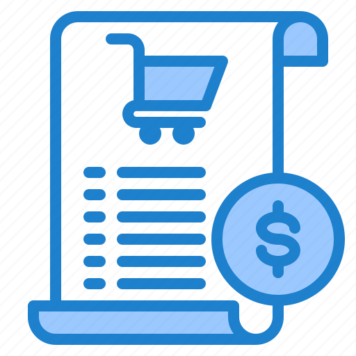 Bill, money, shopping, cart, receipt, payment icon - Download on Iconfinder