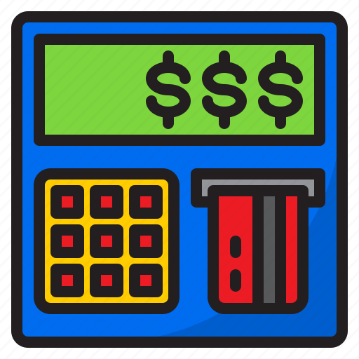 Atm, credit, card, payment, machine, money icon - Download on Iconfinder