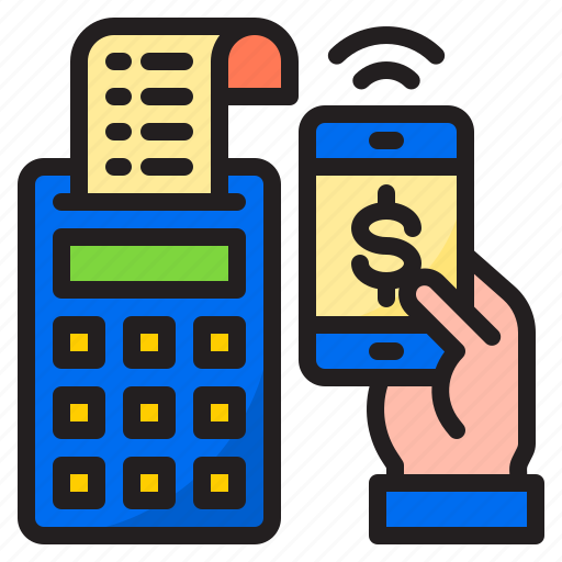 Cashier, bill, money, mobilephone, payment icon - Download on Iconfinder