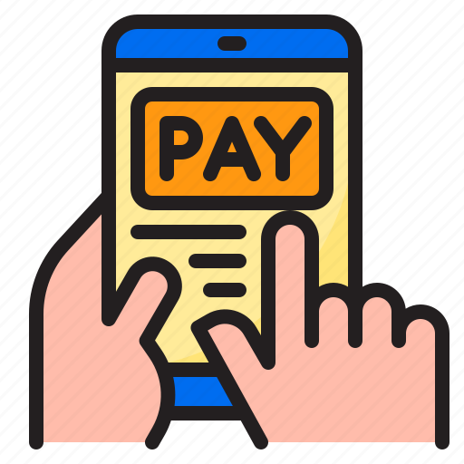 Mobilephone, pay, money, payment, hand icon - Download on Iconfinder
