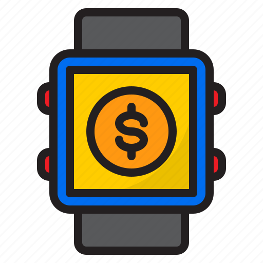 Smartwatch, money, pay, payment, clock icon - Download on Iconfinder