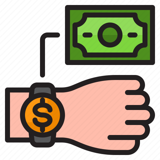 Smartwatch, money, pay, payment, finance icon - Download on Iconfinder