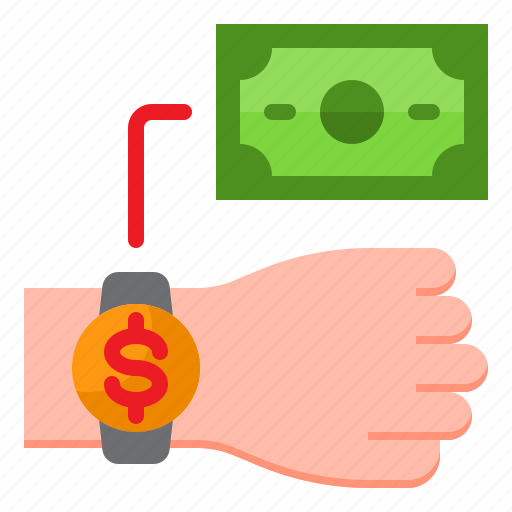 Smartwatch, money, pay, payment, finance icon - Download on Iconfinder