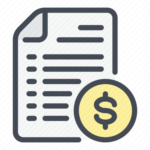 Coin, doc, dollar, file, invoice, money, payment icon - Download on Iconfinder