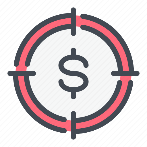 Aim, dollar, goal, hit, money, payment, target icon - Download on Iconfinder