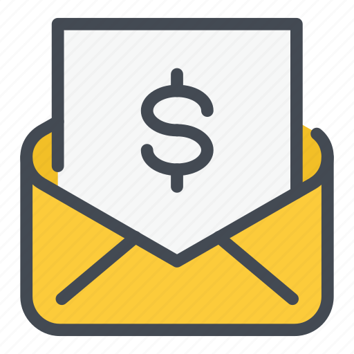 Invoice, letter, mail, money, payment, report, salary icon - Download on Iconfinder