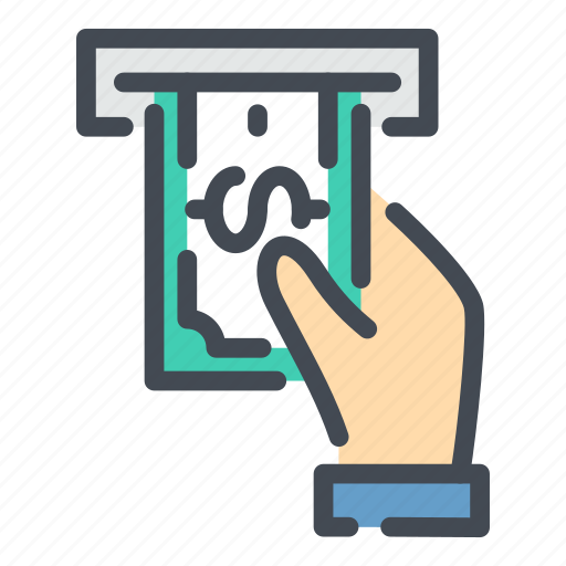 Atm, cash, hand, in, money, pay, payment icon - Download on Iconfinder