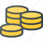 coins, currency, finance, money, stack 