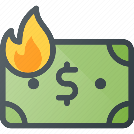 Burn, inflation, low, money, value icon - Download on Iconfinder