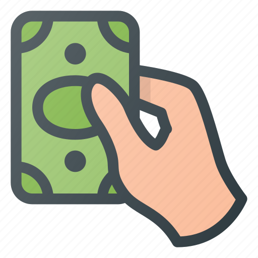 Cash, hand, hold, money, pay, payment icon - Download on Iconfinder