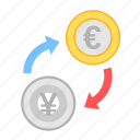 coin, currency, euro, exchange, money, payment, yen
