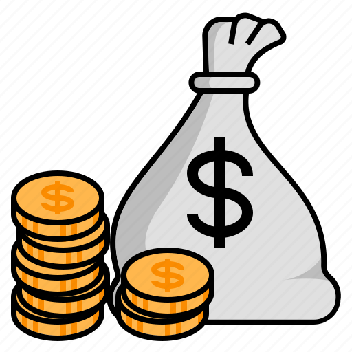 Coins, gold bag, gold coins, increase profit, money, money bag, profit icon - Download on Iconfinder