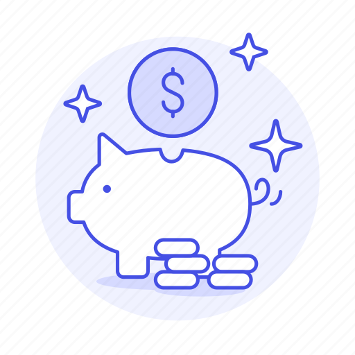 Bank, coin, money, saving, shine, piggy, dollar icon - Download on Iconfinder