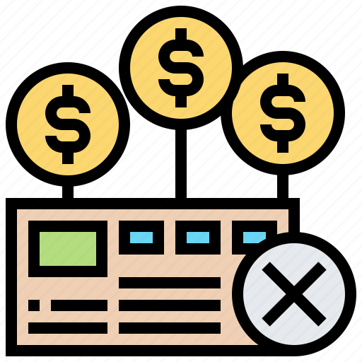 Essential, expense, mistake, non, paycheck icon - Download on Iconfinder