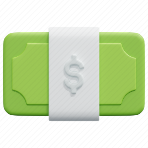 Banknote, paper, money, finance, cash, currency, payment 3D illustration - Download on Iconfinder