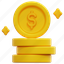coins, coin, money, finance, cash, currency, payment, 3d, element 