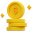 coins, coin, money, finance, cash, currency, payment, 3d, illustration 