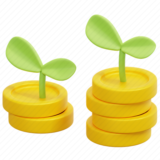 Saving, coin, money, finance, cash, currency, payment 3D illustration - Download on Iconfinder