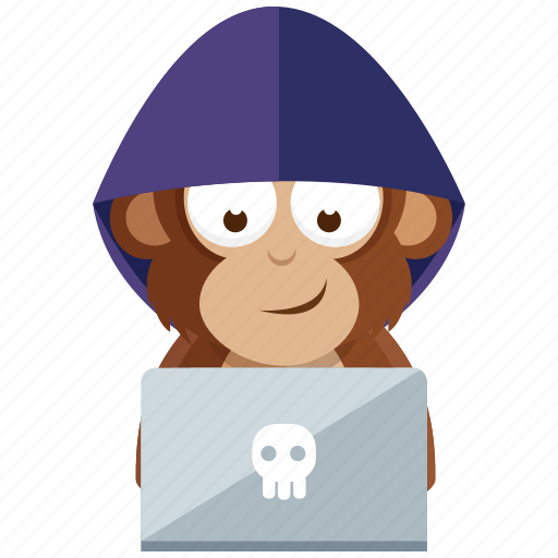 Emoji, emoticon, hacker, monkey, sticker icon - Download on Iconfinder