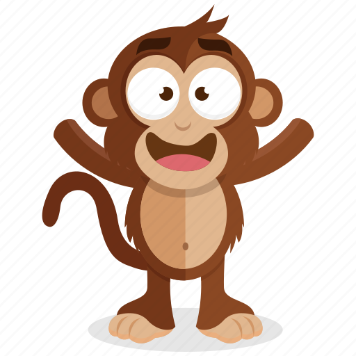 Emoji, emoticon, happy, monkey, smiley, sticker icon - Download on Iconfinder