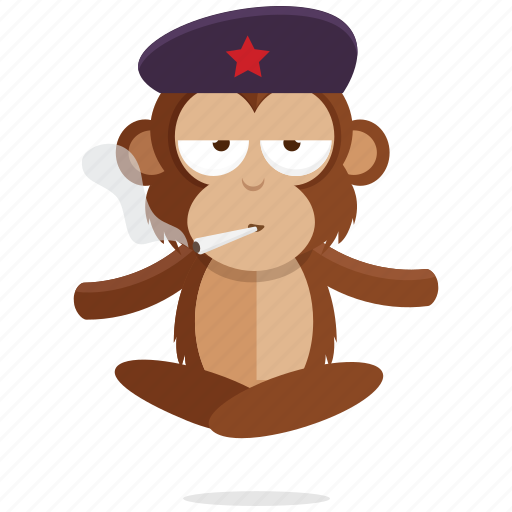 Emoji, emoticon, monkey, smoking, sticker icon - Download on Iconfinder