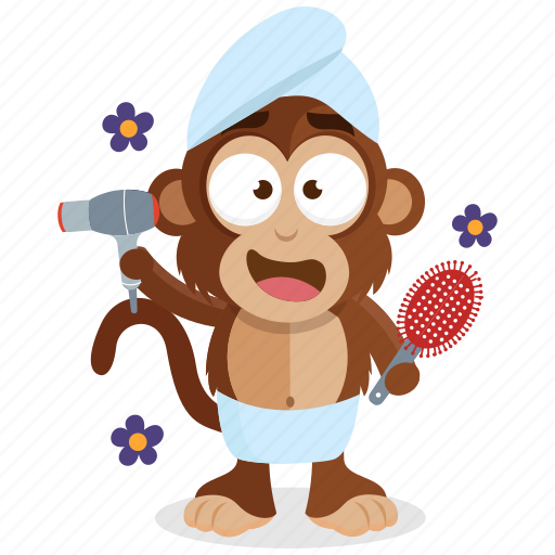 Beauty, emoji, emoticon, monkey, spa, sticker, wellness icon - Download on Iconfinder